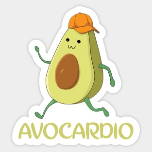 avocardio cute design Sticker